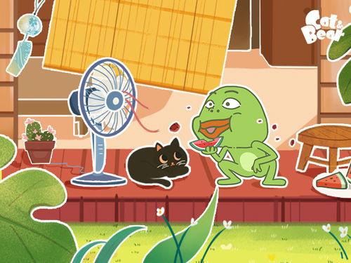 二只吃瓜蛙,趣味横生的夏日奇遇记